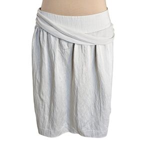 Crea Gray Faux Wrap Style Skirt Sz 8